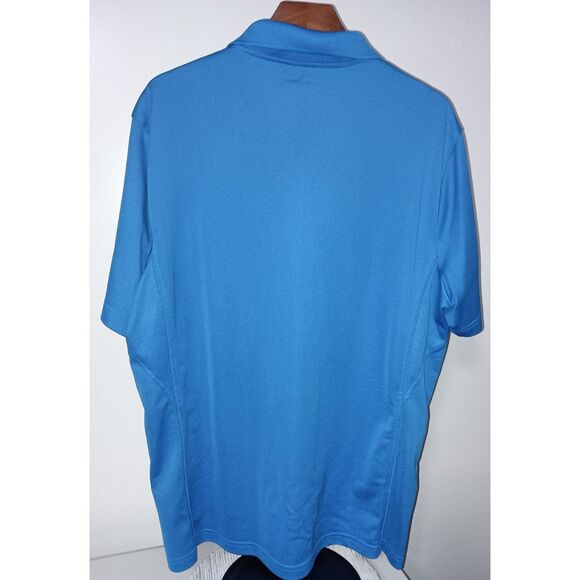 FILA Golf Athletic Fit , Royal Blue Short Sleeve Polo Shirt, Men Size L - Picture 2 of 4